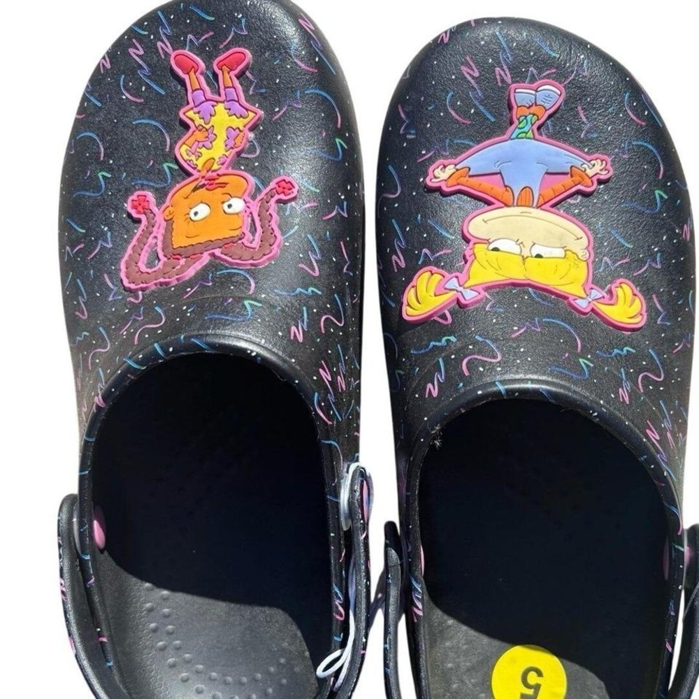 Rugrats Clogs Kids Size 5 Black Angelica Susie Nickelodeon NWT - Picture 2 of 7